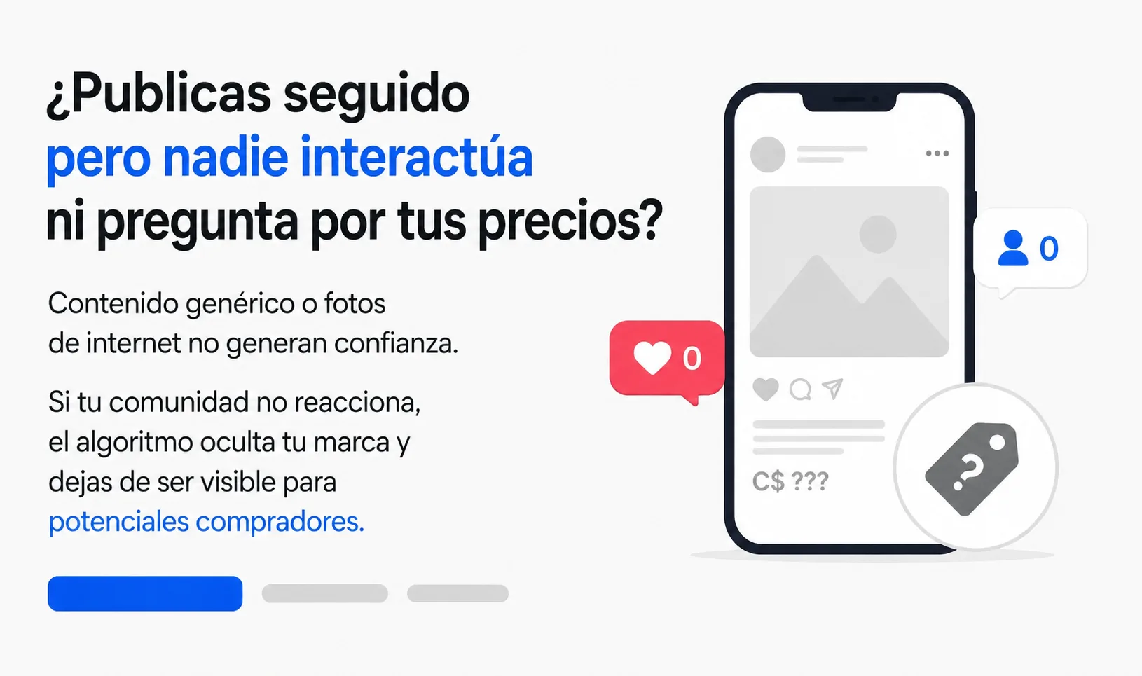 ¿Publicas seguido pero nadie interactúa ni pregunta por tus precios?